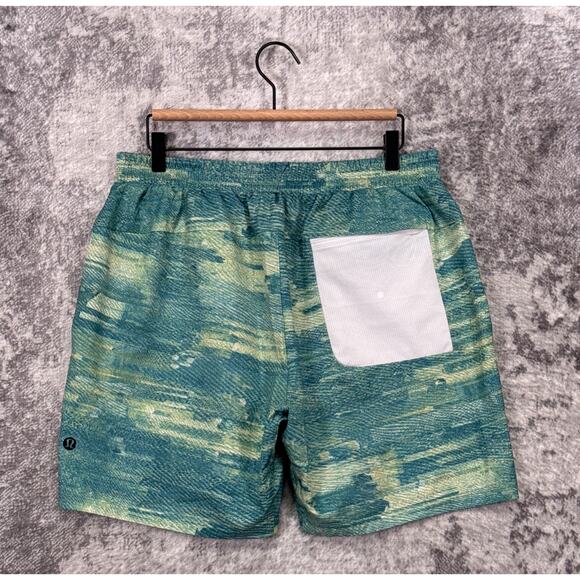 Lululemon Swim Short XL Mens Channel Cross Swimwear 7" Drawstring Waist - Picture 2 of 8